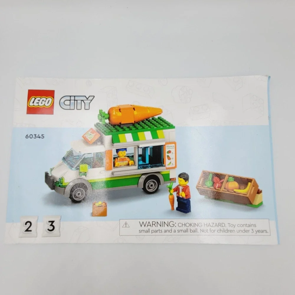 Lego 60345 Farmer's  Market Instruction Manuals ~ #1 and #2-3 BOOKLETS ONLY